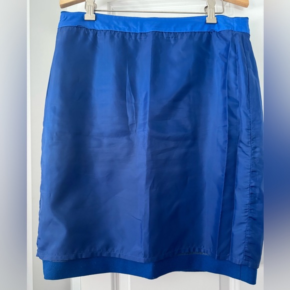 J.Crew Blue Wool lined skirt - Picture 6 of 6